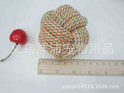 FP8105 unique new Plaid wool dog ball tooth knot knot ball ball