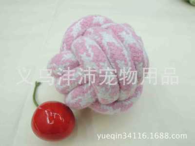 FP8102 unique new Plaid wool dog ball tooth knot knot ball ball