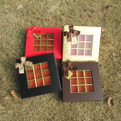 Beautiful UV light grain 25 cases of chocolate box open window bronzing ferrero box