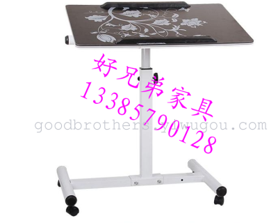 Fashion Computer Desk Factory Direct Sales Lifting 360 ° Rotating Floor Mobile Lazy Laptop Desk