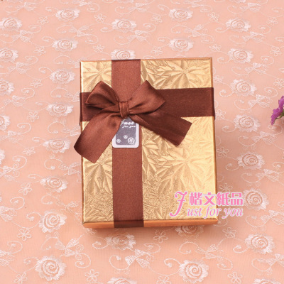 9 boxes of chocolate box with satin bowbox for high-end valentine's day gift box