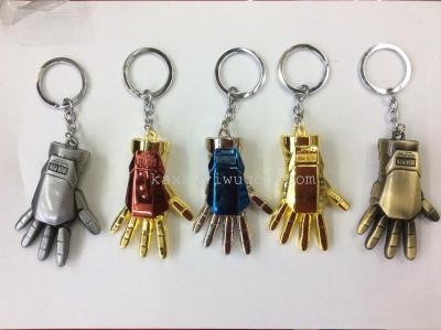 Keychain around the animation film the Avengers iron man key chain pendant