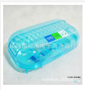 KM822 transparent soap box (2 colors). Soap box