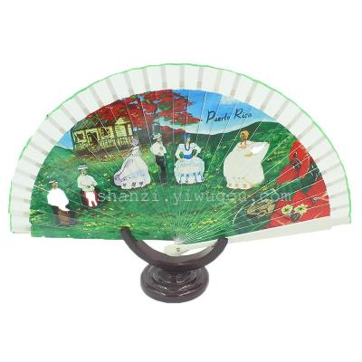 The latest Spain fan thermal transfer color fan, supports customization.