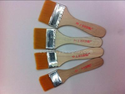 Oil painting short wooden handle and nylon brush brush brush shading pen scrubbing-brushes for oil painting