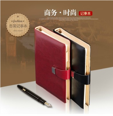 European and American Business Loose-Leaf Notebook Simple Faux Leather Notepad 6-Hole 9-Hole Custom Logo Office Book