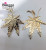 Cheapest Yiwu factory iron leaf-shaped earrings jewelry