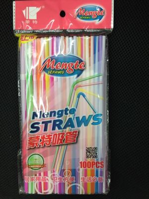 5mm * 21cm Two-Color Bendable Straw, New Imported Food Grade Pp Material