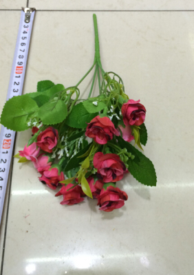 Manufacturers high quality low price long-term supply of artificial flowers small rose flower