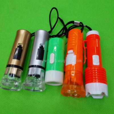 Mini LED lighting supply small flashlight led key light buttons plastic small flashlight