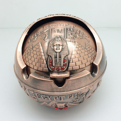 Egyptian Zinc Alloy Ashtray Travel Commemorative Boutique