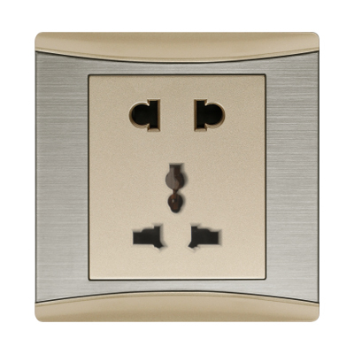 PDL9 brushed stainless steel curved Phnom Penh 86 type switch versatile five-hole Sockets