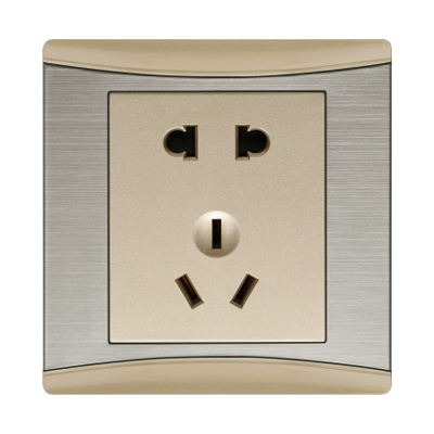 DL9 brushed stainless steel curved Phnom Penh 86 type switch five-hole Sockets