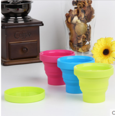 Km6019 outdoor travel portable foldingcup expansion cup mouthwash cup silica gel cup