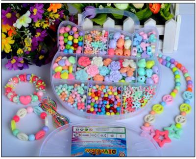 The latest wholesale KT cat gift box, children's jewelry DIY beaded puzzle educational toys children toys