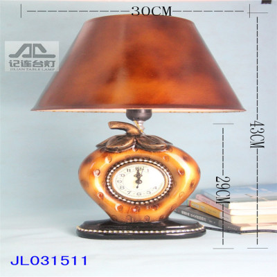 the creative home desk lamp Chinese ceramics with clock table lamp 24 from the batch