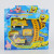 Boxed SpongeBob SquarePants children's plastic puzzle enlightenment railway small electric train track vehicle