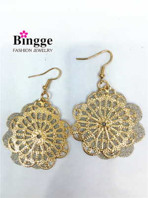 Iron double-layer sticker earrings African popular best selling products