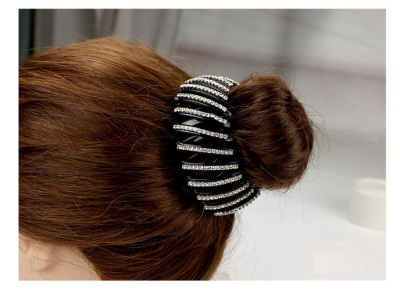Latest authentic Japanese and Korean popular American bird's nest-encrusted hair clip ponytail discount Jewelry