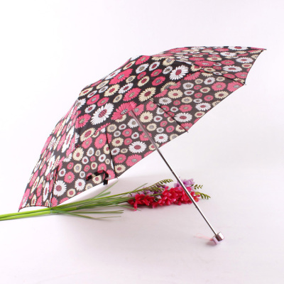 Printing boutique three fold umbrella out of the sun umbrella outdoor umbrella foreign trade umbrella 