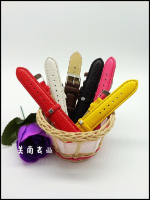 Fashion Pu leather strap Candy-colored 20mm spare strap watches