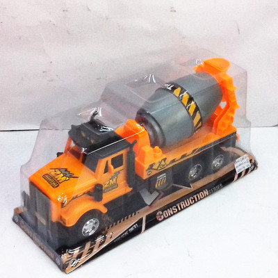 P cover inertia green plastic educational toys children's toys mix cement truck