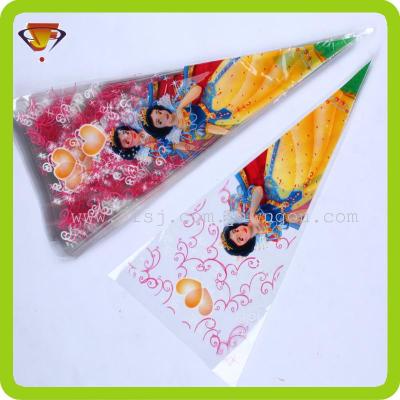 OPP printed triangle bag cream decorating bags, food bags, squeeze flower bag