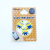 Little yellow guy cartoon soft glue buttons three latest Japanese and Korean press stickers