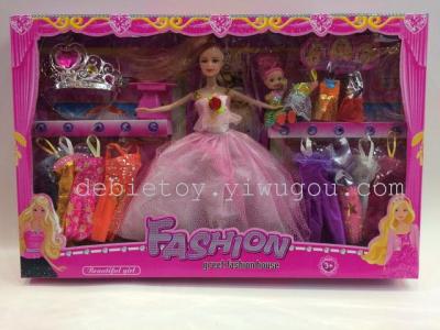 Barbie doll gift set with Crown