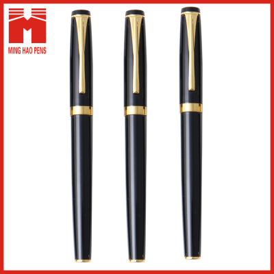 Black metal roller pen business 0.5 pen conductor pen men and women gift customized signature pen