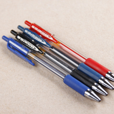 Four colors of wanbang 837 are optional. Press the hook pen to fill the oil pen with 0.5mm