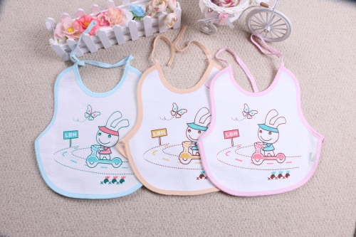 Cartoon Baby Bib Bib Lubinghua Rabbit Cycling Pure Cotton Bib Bib Baby Supplies