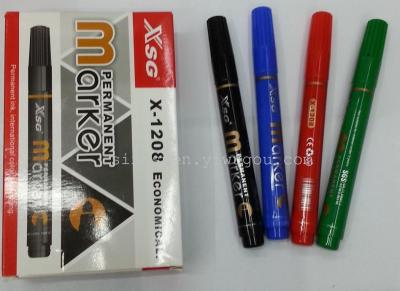 12pcs/box permament marker pen x-1208