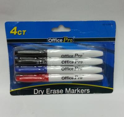 4pcs whiteboard marker pen stationary set ,dry eraser marker pen