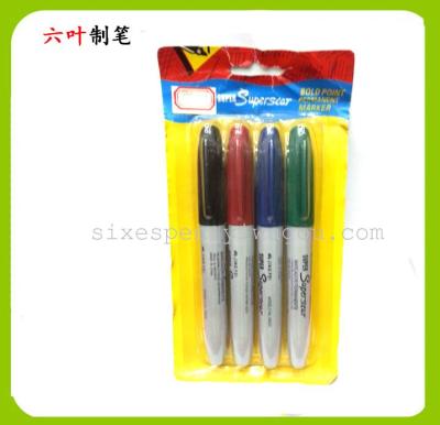 4pk permanent marker pen set 