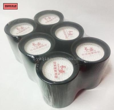 The high-end custom black kraft paper cup wooden cotton moisture cylinder head cotton rod 200