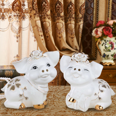 Gao Bo Decorated Home Ceramic Pig Creative Cute Zodiac Pig Rich Pig Ornaments