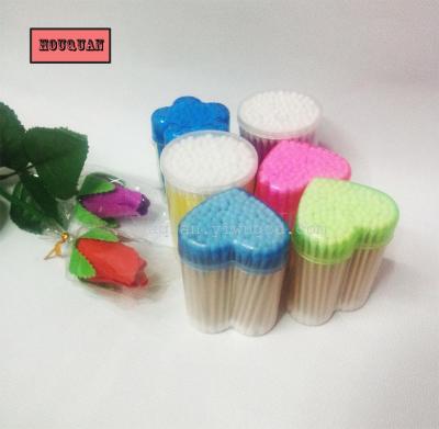 Factory direct wooden cotton swabs small tube tools