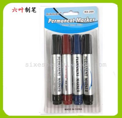 Oil-black marker RX-200 marker 4 PCs blister card