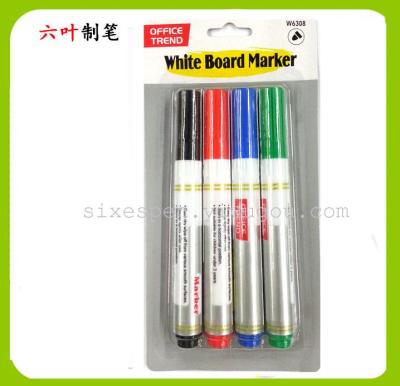 4PCS WHITEBOAD MARKER PEN DRY ERASER MARKER PEN 6308