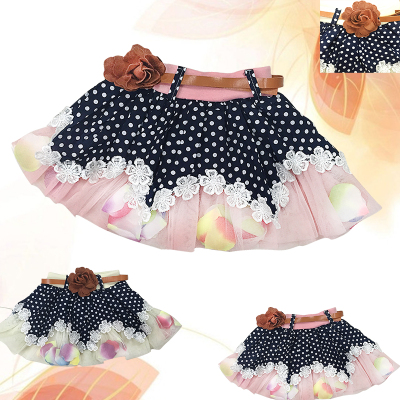 Yiwu purchase manufacturers selling new children away from the printing belt gauze lace skirt