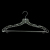 Jiajia Plastic Hanger Clothes Hanger Bra Hanger Iron Hook Transparent Hanger