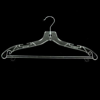 Jiajia Plastic Hanger Clothes Hanger Bra Hanger Iron Hook Transparent Hanger