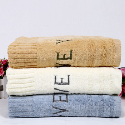 High-grade pure cotton cut pile towel thickened green color gift towel