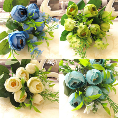 Factory direct sale 10 France tea bud simulation flower artificial flower plastic flower