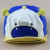 Spring Devil style infant can flip-brimmed hat colour matching cute tongue Beanie