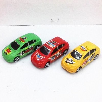 Bag children's plastic puzzle toy car cartoon labeled toy three bags back to the car business car