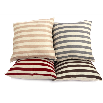 A striped linen cushion pillow sofa cushion bed cushion cushion office without core