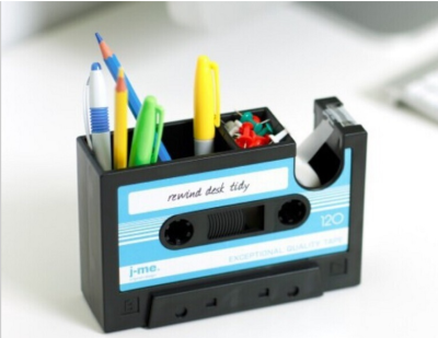 Creative tape pen retro tape dispenser desk storage pen holder new exotic products