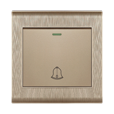 PDB3 champagne plastic wire doorbell switch